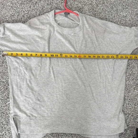 Aerie Oversized Soft Gray Knit Top - Picture 4 of 6